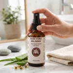 Aloe vera tonic bottle for daily skin care