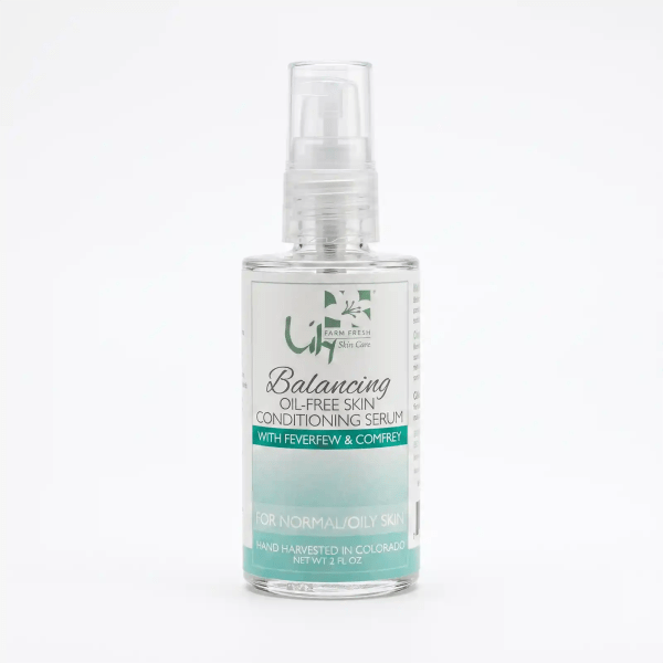 Oil free serum balancing skin conditioning bottle