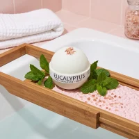 Eucalyptus bath bomb relaxing bath soak with Himalayan salt