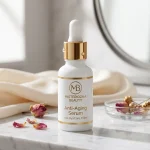Misteriozna Beauty anti-aging serum bottle with hyaluronic acid