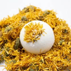 Bath bomb fizz with coconut shea and botanical oils