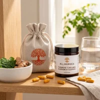 Turmeric curcumin supplement with moringa capsules
