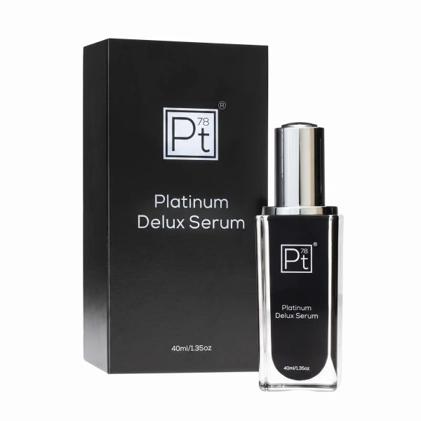 Platinum Delux serum collagen vitamin C face serum bottle