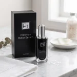 Platinum Delux serum collagen vitamin C face serum bottle