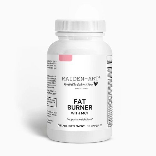 Fat Burner with MCT Boost Metabolism ⚡ Support Weight Loss ⚖️ Vitamins C B6 Choline L-Carnitine ️