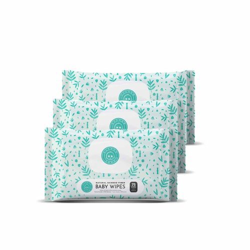 Baby Wipes – 3 Packs of 75 Wipes 👶🧼 | Gentle, Hypoallergenic & Ultra-Soft Care 🌿💧