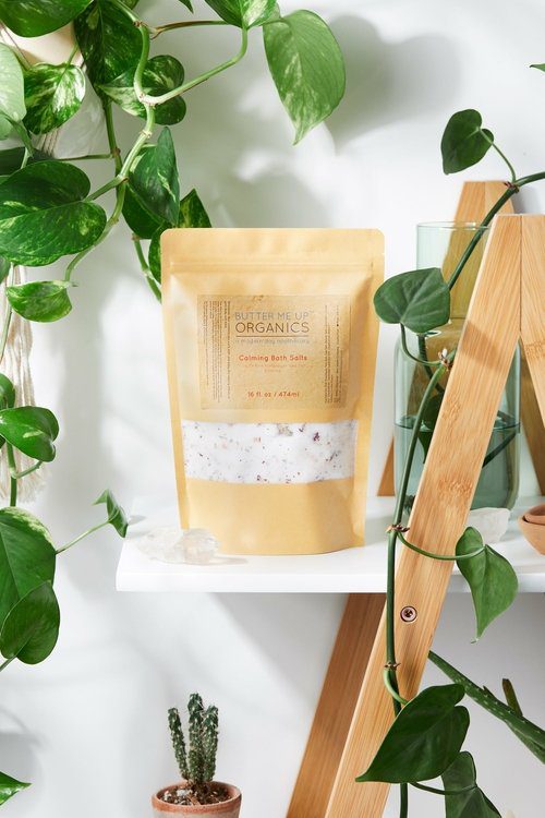 Calming Bath Salts Detox, relax & soothe with Lavender & Chamomile for a blissful, spa-like experience at home.