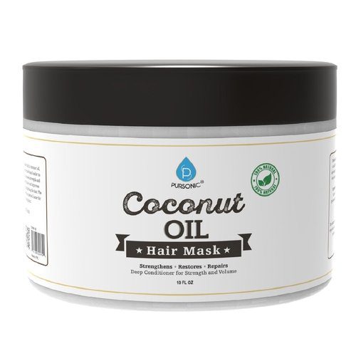 🥥✨ 100% Natural Coconut Oil Hair Mask – Soft & Shiny Hair 💖