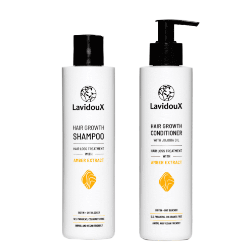 Hair Growth Shampoo & Conditioner Set 💛 Boosts growth, prevents hair loss 🌿 Strong, healthy, shiny hair ✨