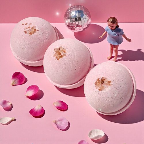 🌸 Cherry Blossom & Himalayan Salt Bath Bomb 🛁 8oz, relaxing, vegan & skin-softening ✨