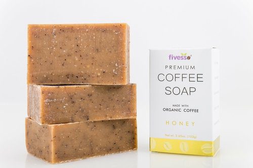 🍯☕ Honey Coffee Soap – 3 bars, exfoliating, moisturizing, natural 🌿🛁