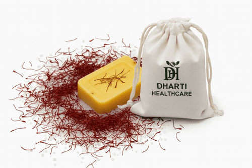 Dharti Saffron Soap ✨ Brightens skin , herbal, natural & nourishing