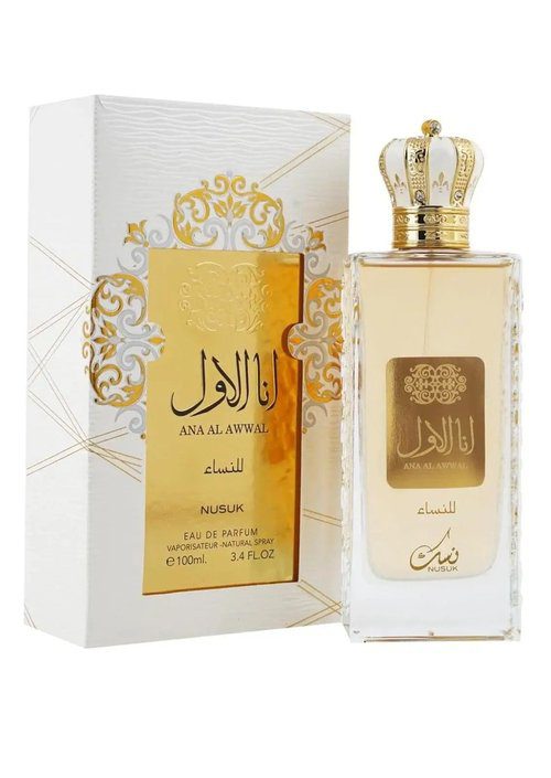 Nusuk Ana Al Awwal White EDP 100ml 🤍✨ Fruity, floral & elegant 🌸🍑